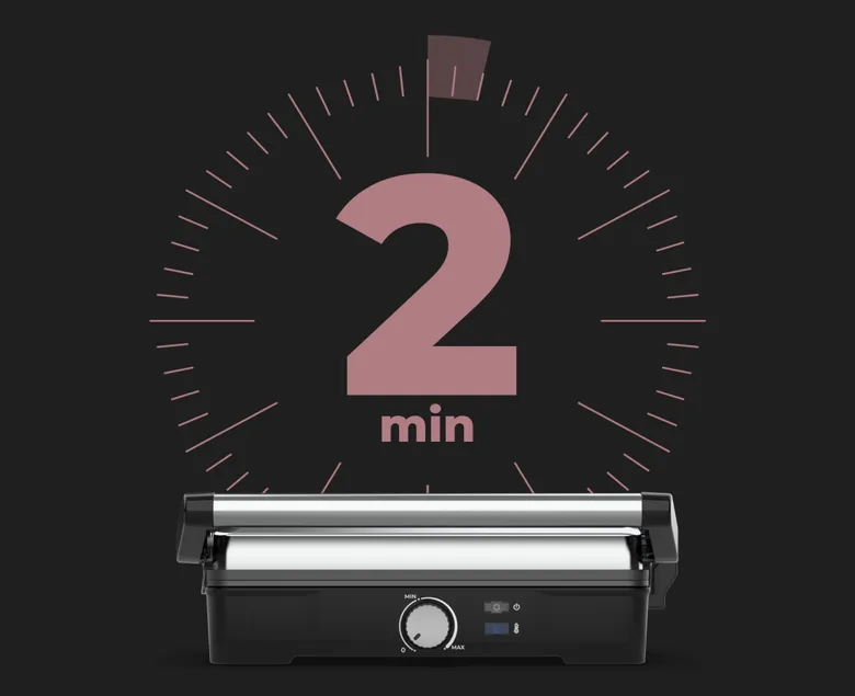 Klaar voor gebruik in 2 minuten