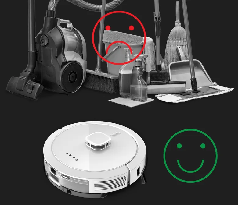 Un singur dispozitiv compact care înlocuiește mai multe aparate de curățenie