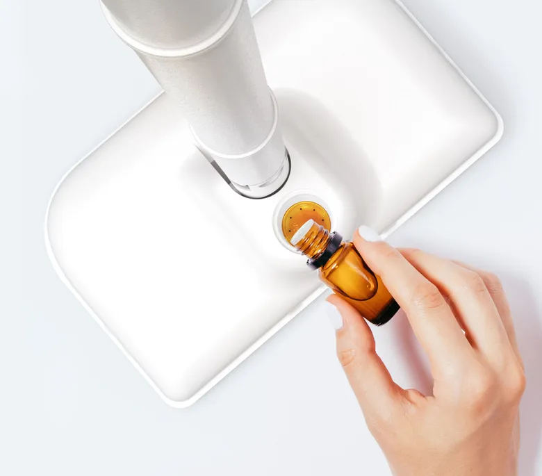 Illóolaj és fertőtlenítőszer tartály