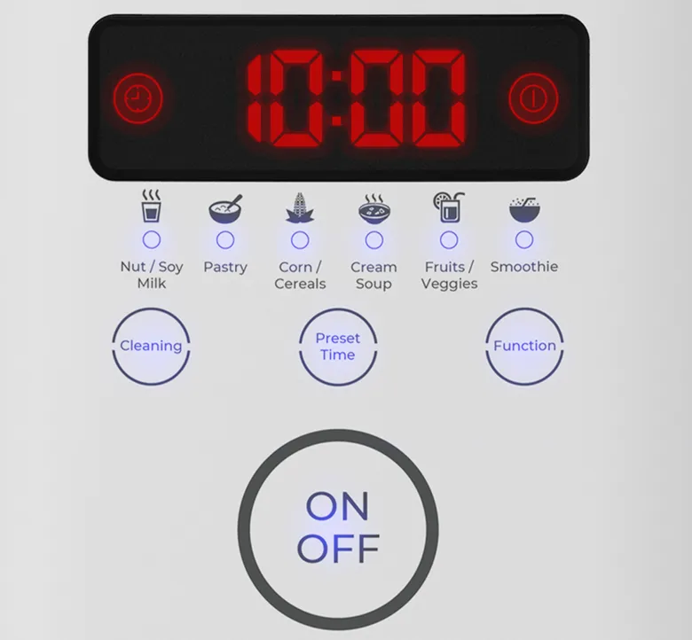 LED kijelző és érintésvezérlés