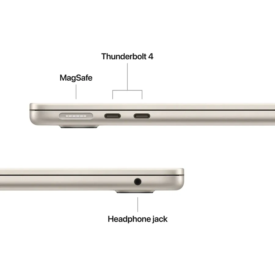 MacBook Air 13.6"  M5 (10C CPU/8C GPU), 16 ГБ, 512 ГБ, Starlight – photo 6