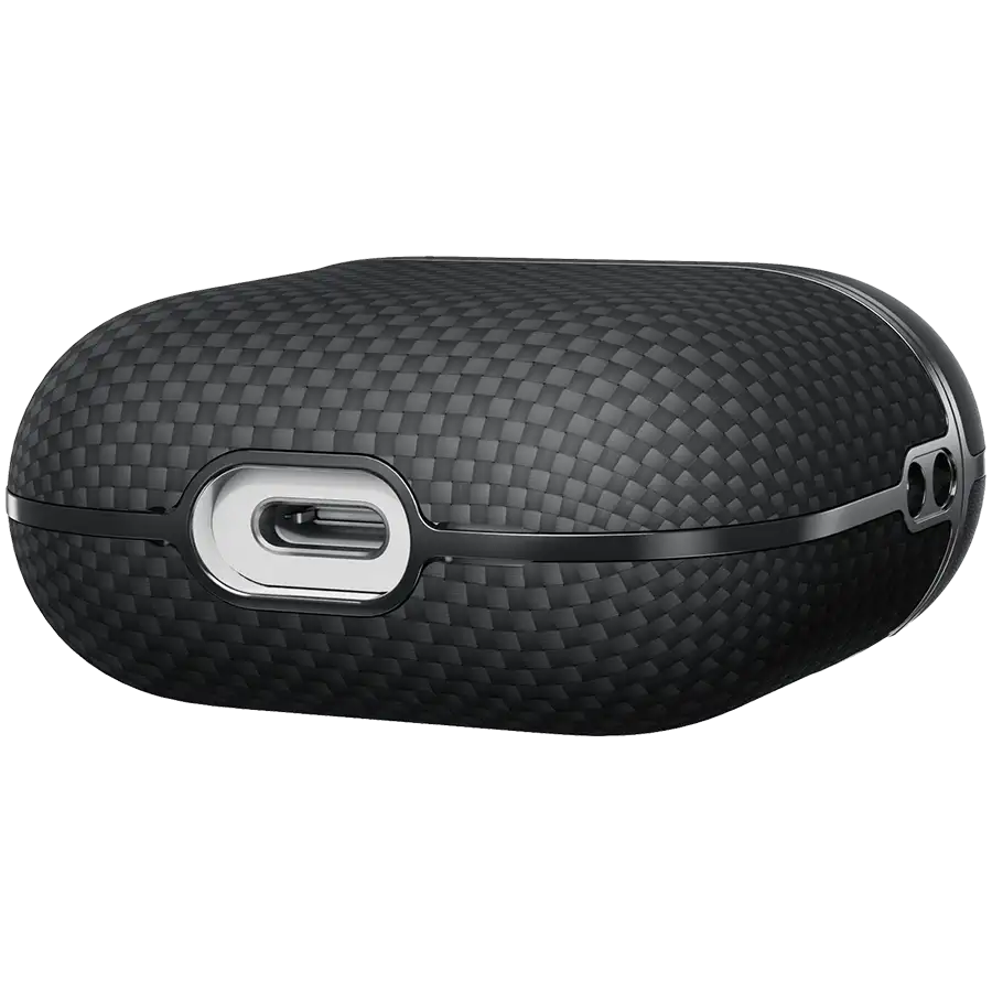 PITAKA Чохол Aramid Fiber  Чорний/Сірий для AirPods (Gen4) – photo 3