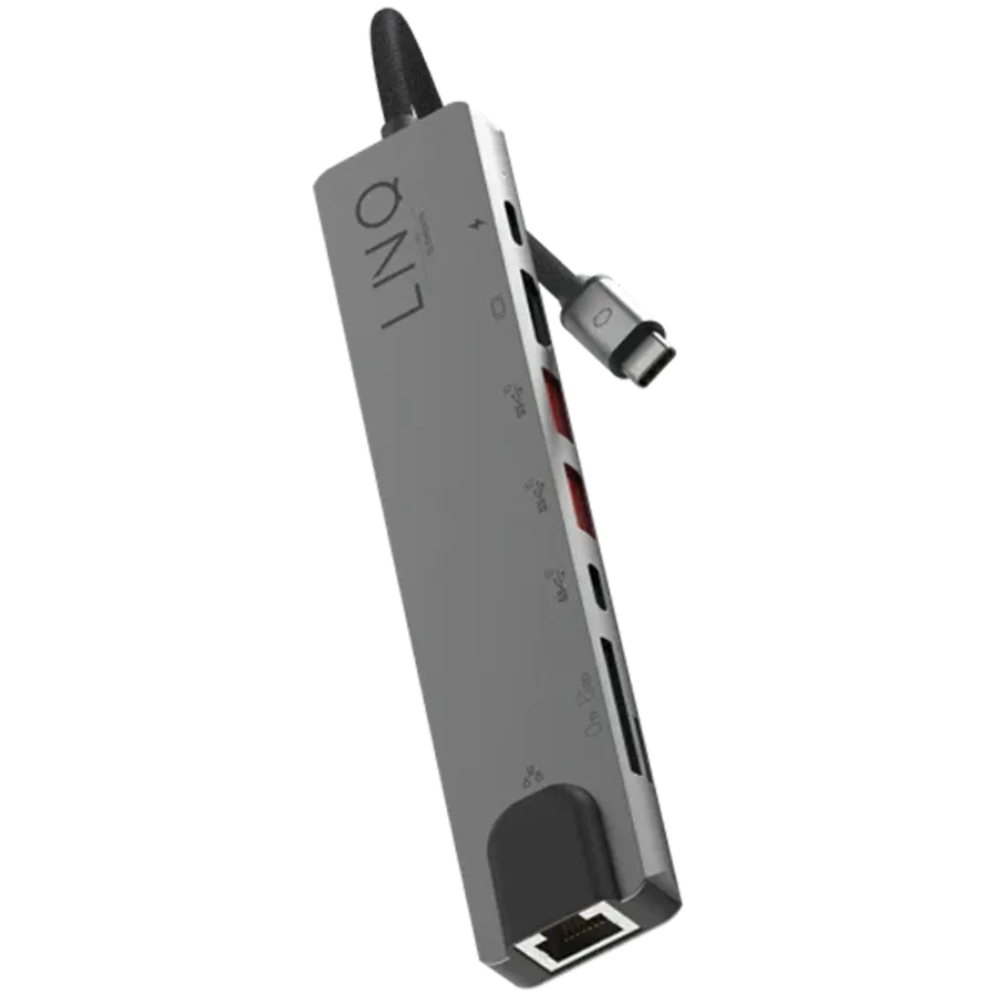 photo 2 - LINQ 8in1 PRO USB-C Multiport Hub, Gray