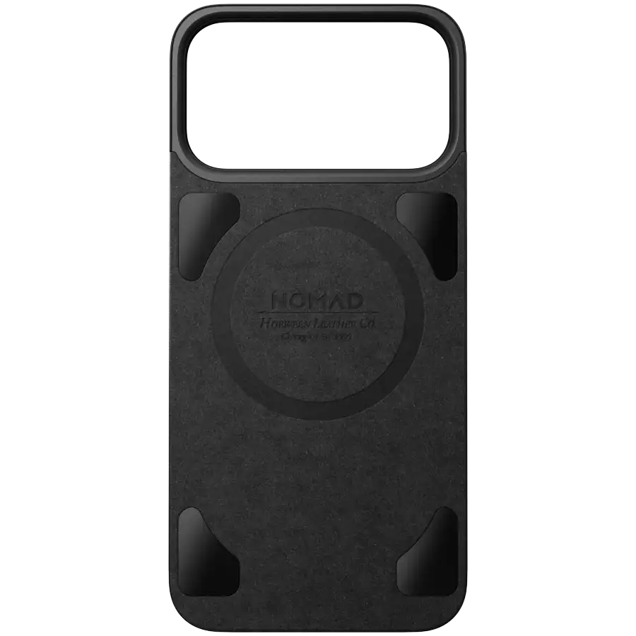 Чехол NOMAD Magnetic Leather Back Horween с MagSafe для iPhone 17 Pro Max, Чёрный – photo 3