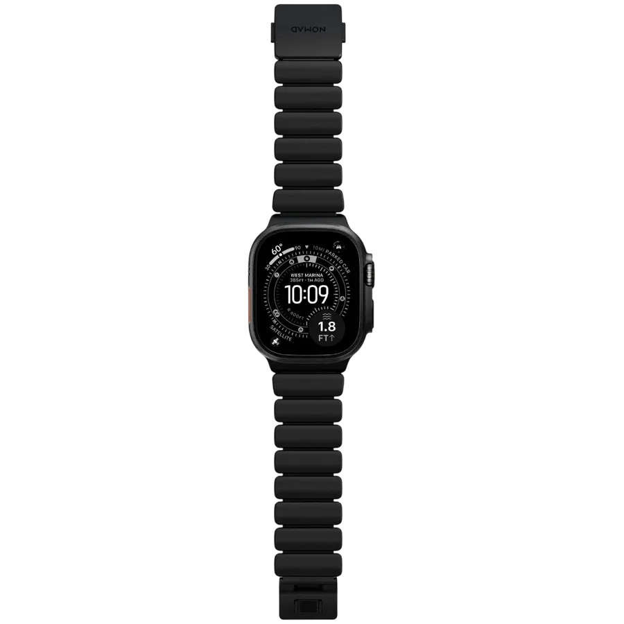 photo 4 - NOMAD Band Extension Stratos Band Black Hardware/Black за Apple Watch 44 mmApple Watch 45 mmApple Watch 46 mmApple Watch 49 mm 46/49 mm