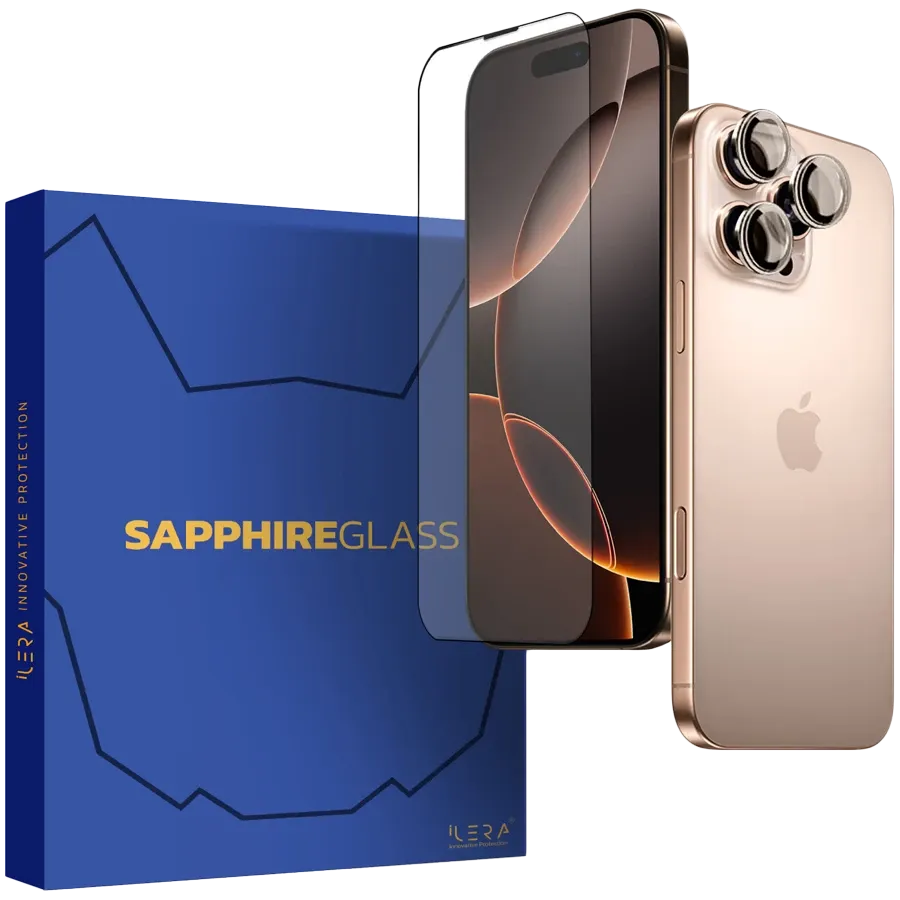 photo - Захисне скло iLera Sapphire Ultra Glass для iPhone 16 Pro