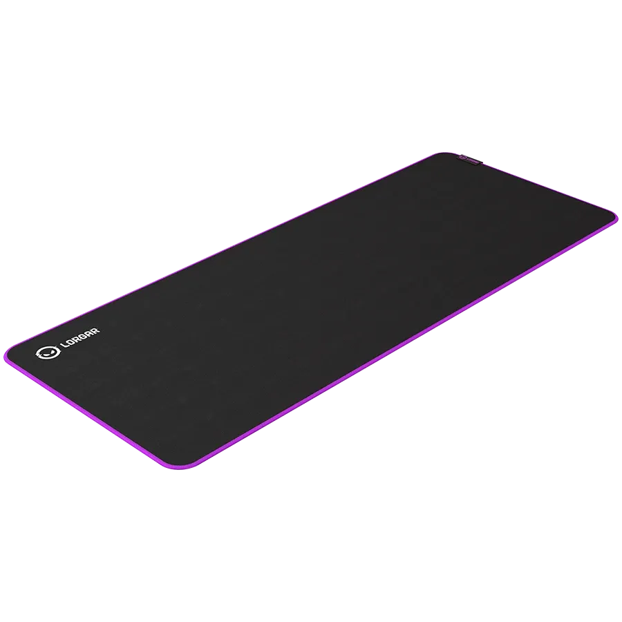 photo 3 - LORGAR Multispandex mousepad with purple rubber, Чёрный