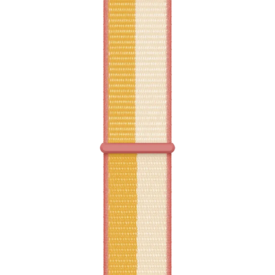 photo 1 - Apple 45mm Sport Loop - Regular Band for Apple Watch 42/44/45 mm, Maize/White