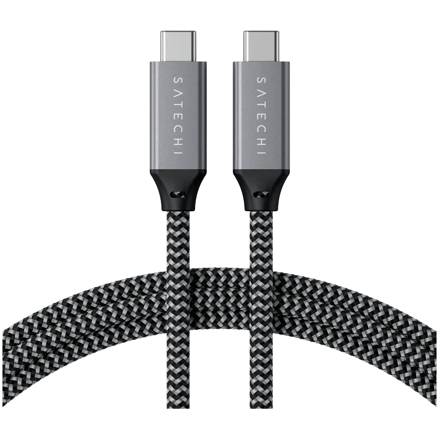 photo 3 - Кабель SATECHI USB4 C - C Cable 100W Space Gray 0.8 m