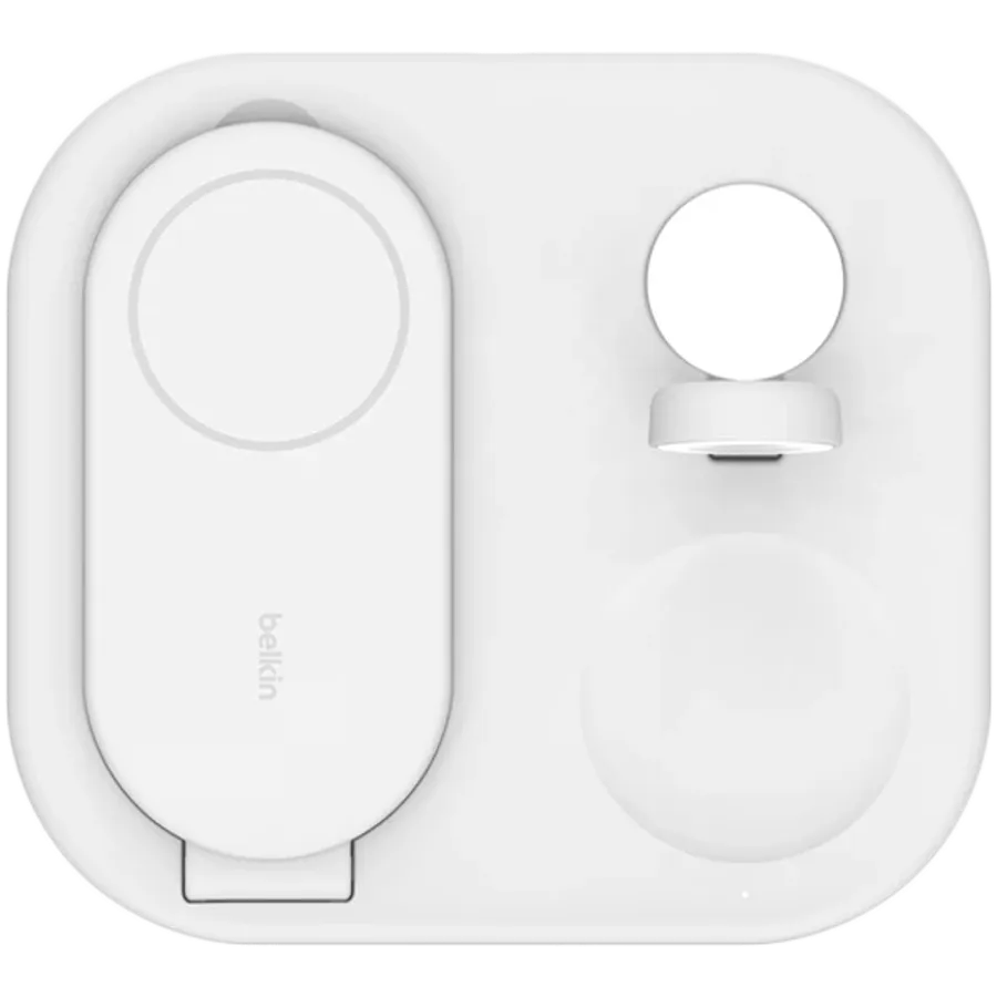photo 2 - Беспроводное зарядное устройство Belkin 3в1 Magnetic Foldable iPhone/Watch/AirPods Qi2 15W, White (WIZ029VFWH)