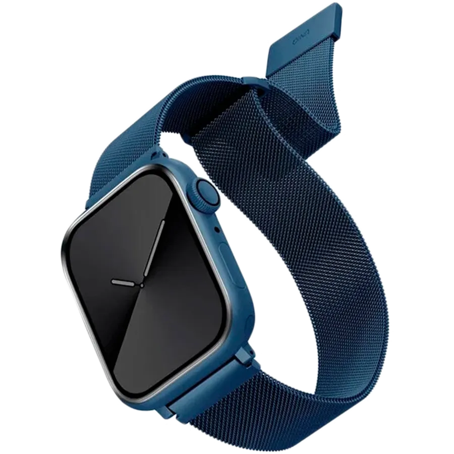 photo - UNIQ Dante Strap Mesh Steel for Apple Watch 45/44/42 Band for Apple Watch 42/44/45 mm, Կոբալտ