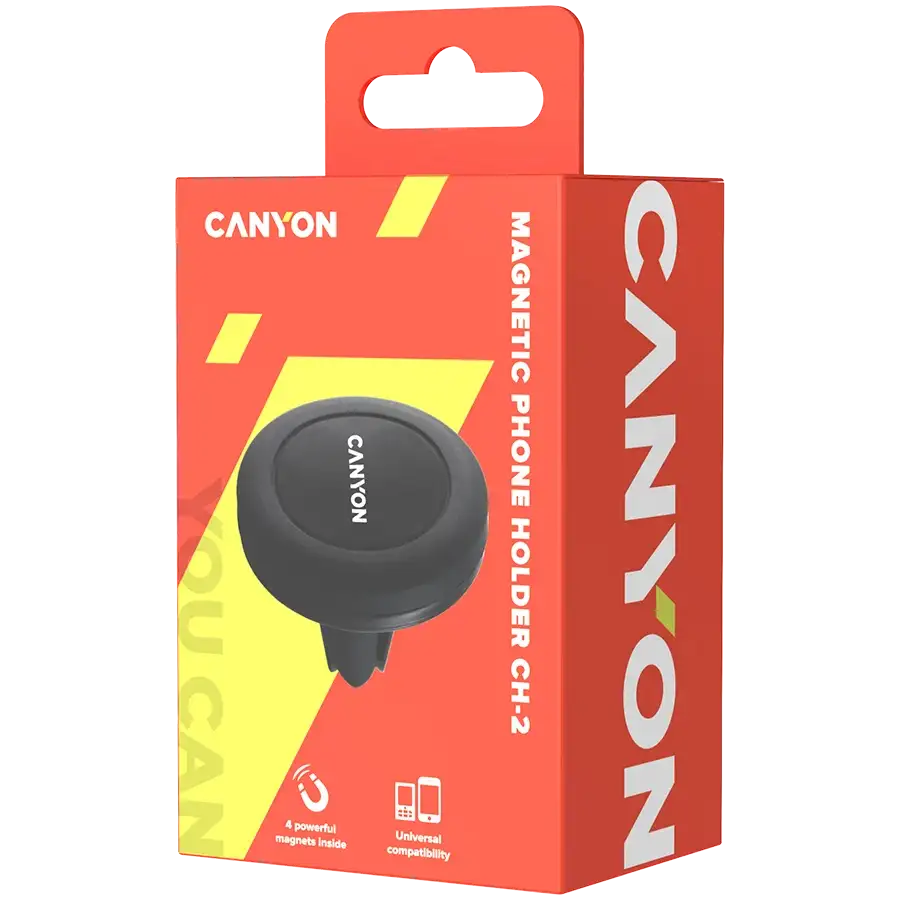 Автотримач для телефону магнітний CANYON Black (CNE-CCHM2) – photo 4