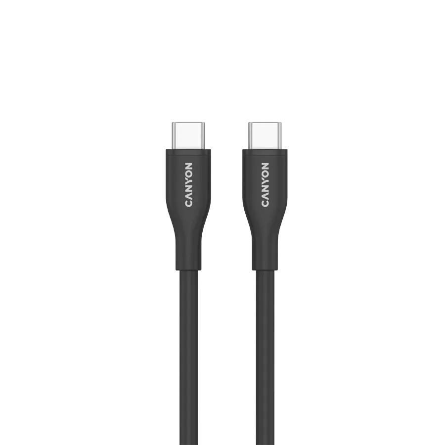 photo 2 - Кабель CANYON CC60SC10 USB-C на USB-C, 1м, Чёрный