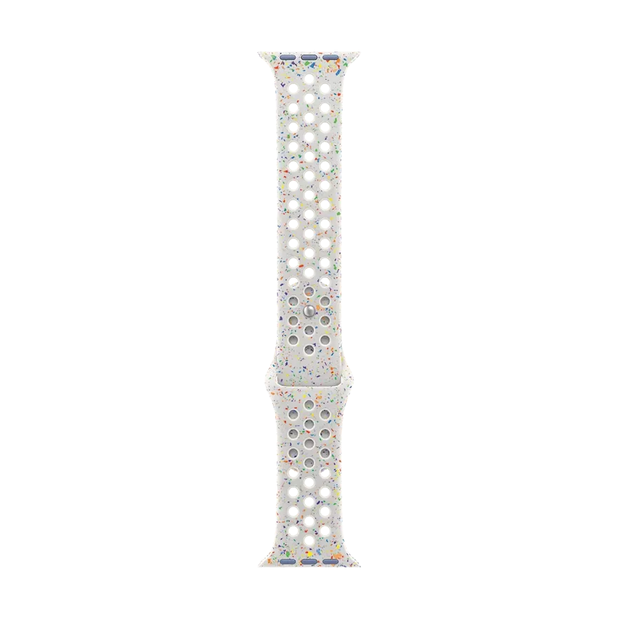 photo 2 - Apple Nike Sport Band Ремешок для Apple Watch 42/44/45/49 mm, Размер M/L, Чистая платина