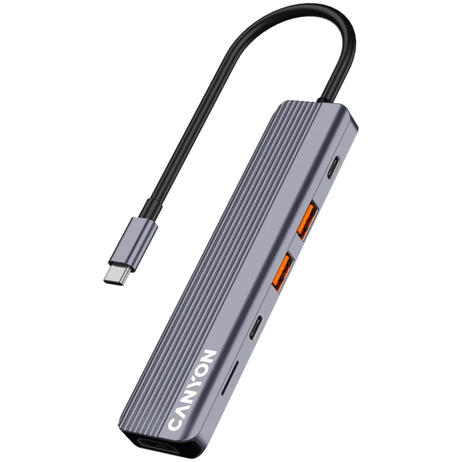 photo 2 - CANYON 6in1 USB C hub, Gray