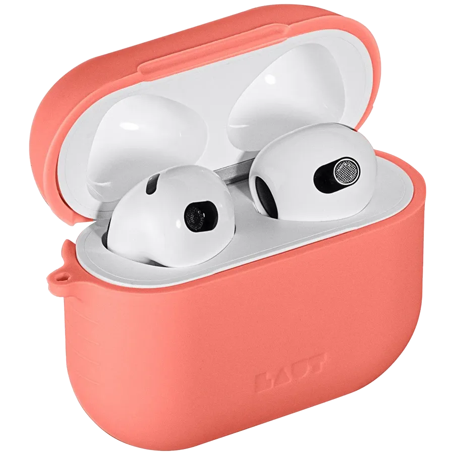 photo 2 - Чохол LAUT POD  Кораловий для AirPods (Gen3)