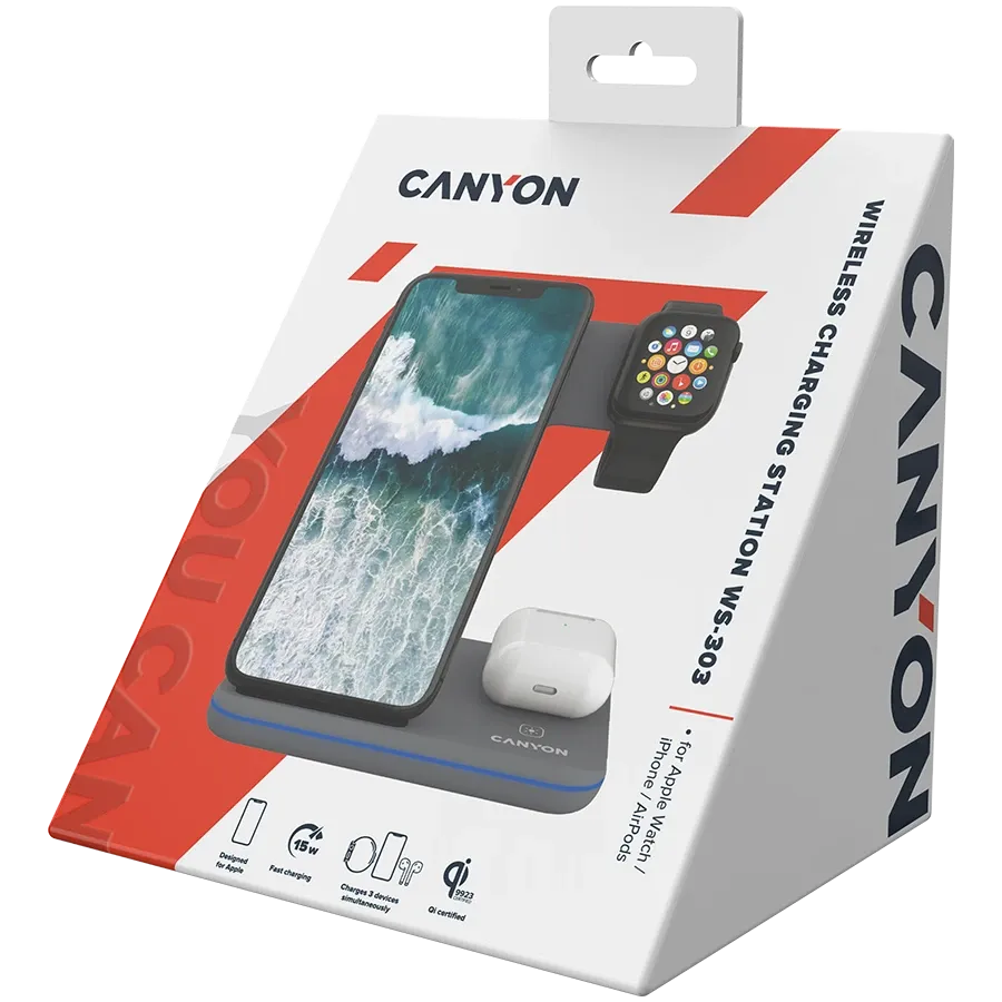 photo 7 - CANYON Индукционная зарядка WS-303, 15 Вт