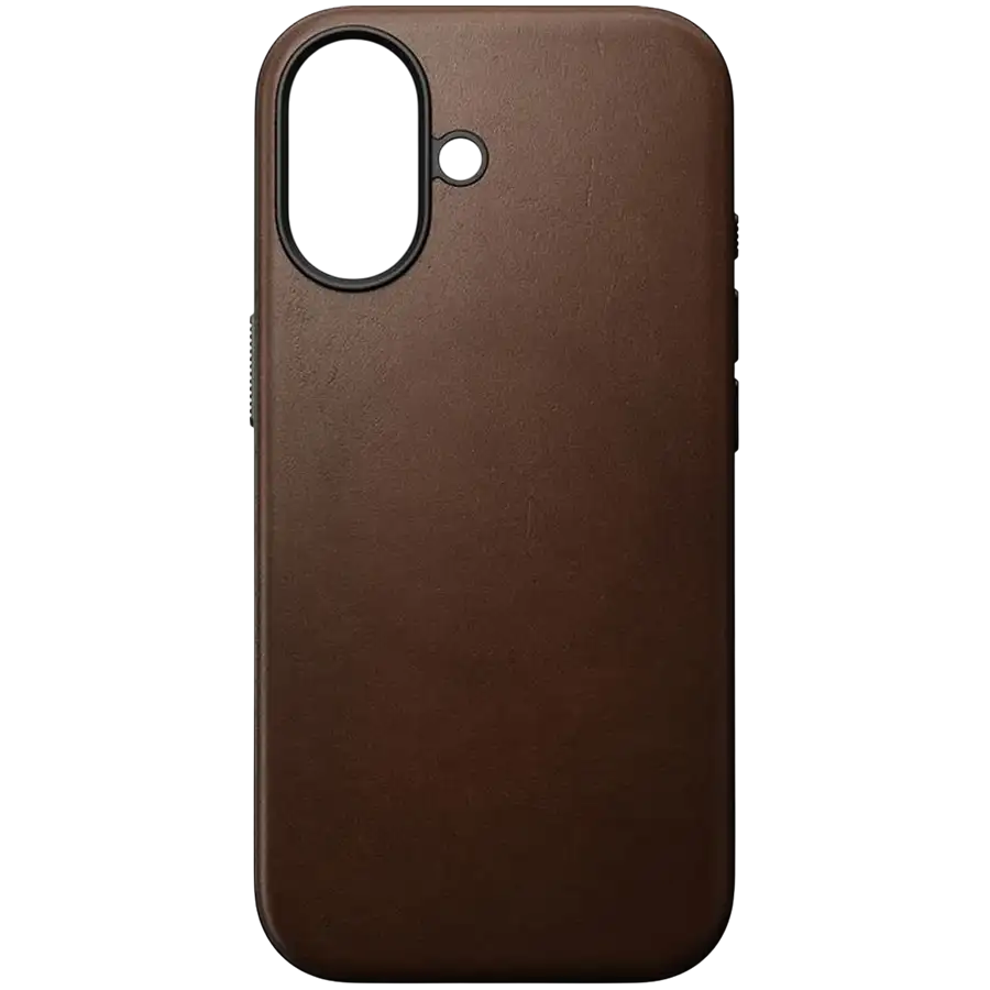 NOMAD Чохол Modern Leather Case with MagSafe Коричневий для iPhone 17 – photo 1