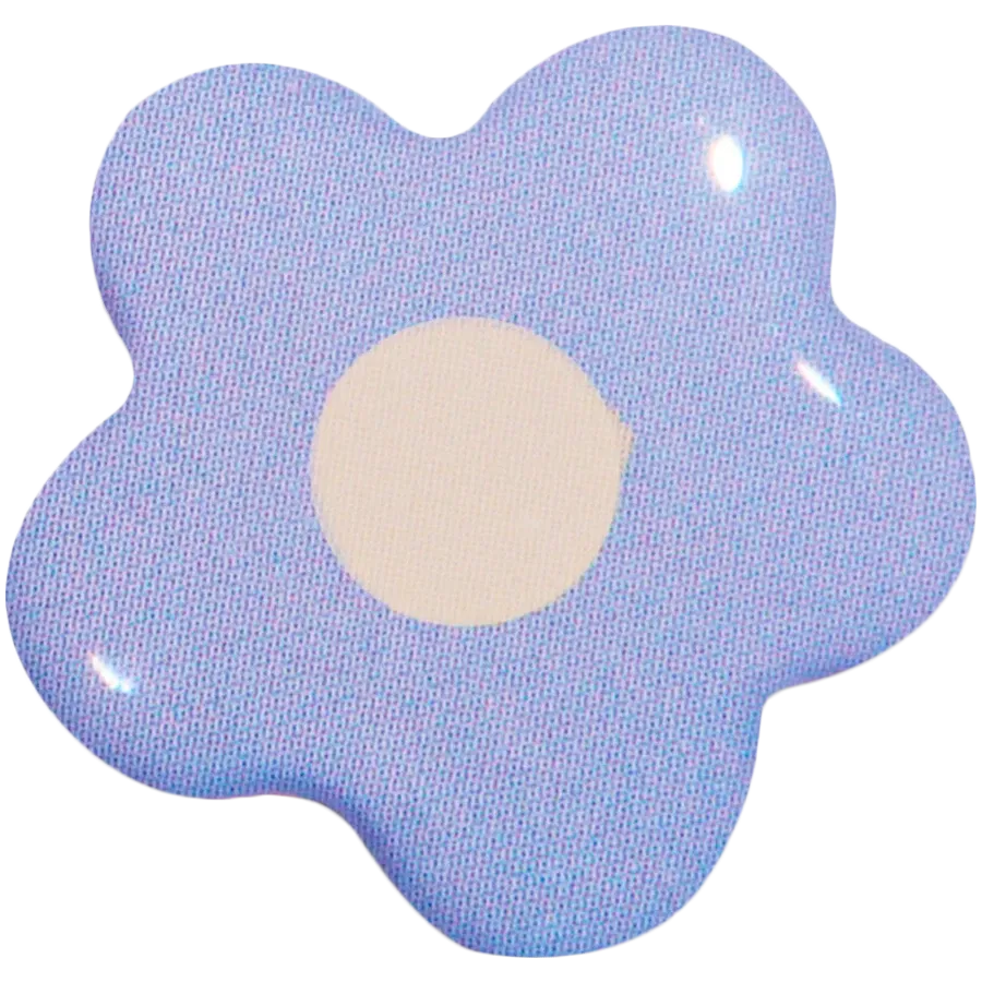 photo - VLP Sticker 3D VLP, Flower Blue Yellow