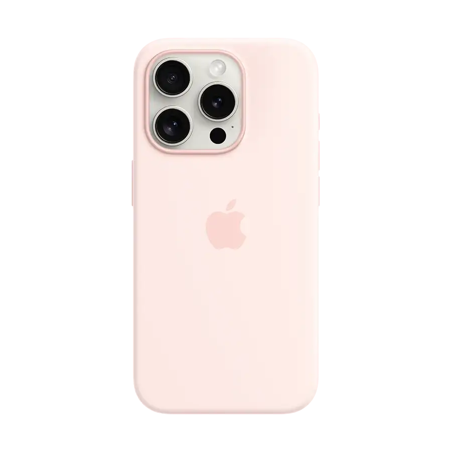 Silikon qoruyucu örtük Apple Keys MagSafe ilə iPhone 15 Pro üçün, Cəhrayı – photo 1