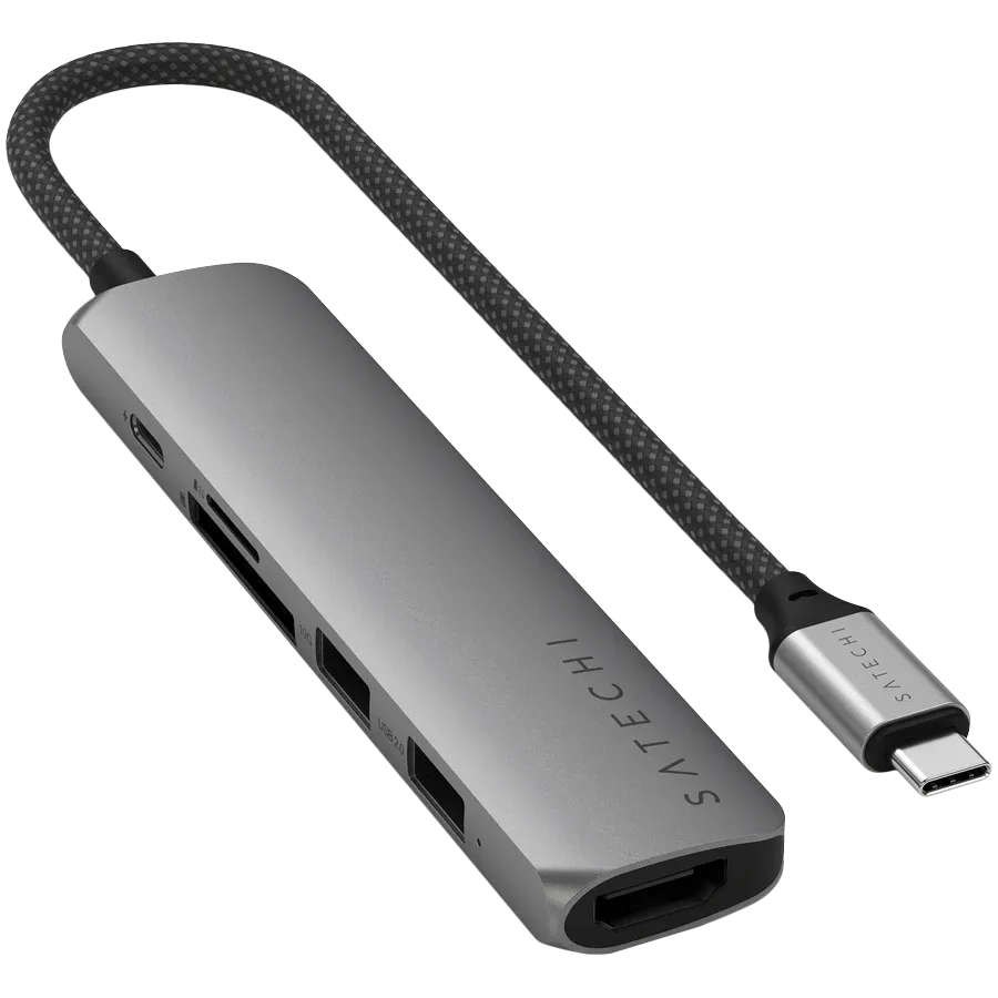 photo 2 - SATECHI  Slim 6 Multiport  Многопортовый адаптер  Space Gray
