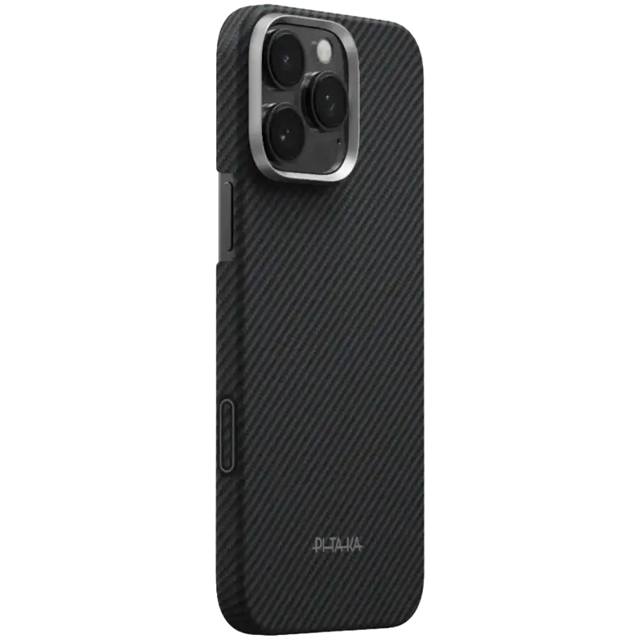 Чехол PITAKA PitaTap для iPhone 16 Pro, Чёрный/Серый – photo 2