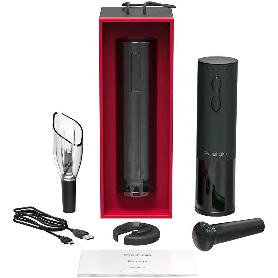 Розумний штопор PRESTIGIO Bolsena Smart Wine Opener, чорний – photo 9