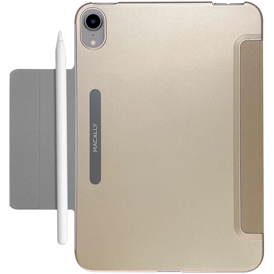 photo 4 - Обложка Smart Folio MACALLY Bookstand Золотой для iPad mini (6-го поколения)