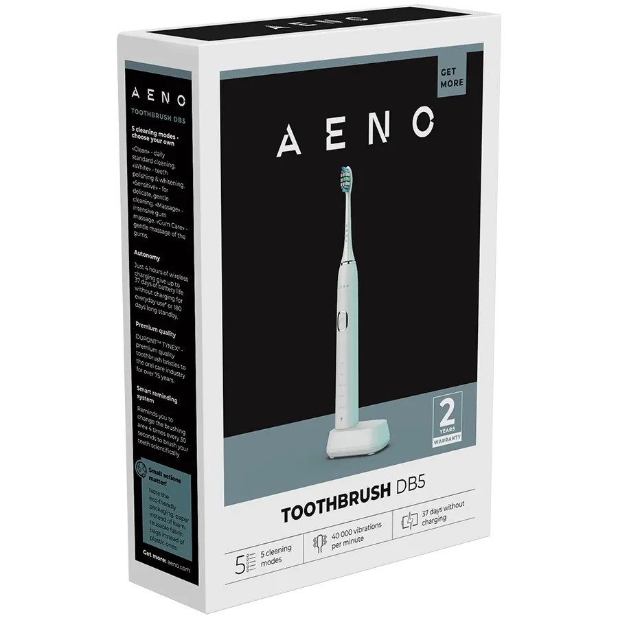 photo 8 - AENO DB5 Зубные щетки, Звуковой, Белый