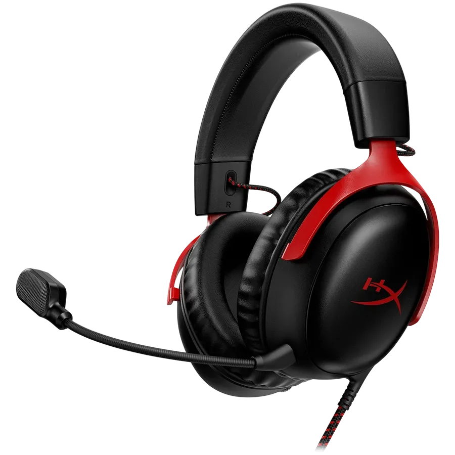 photo 1 - Игровые наушники HYPERX Cloud III, Чёрно-красные