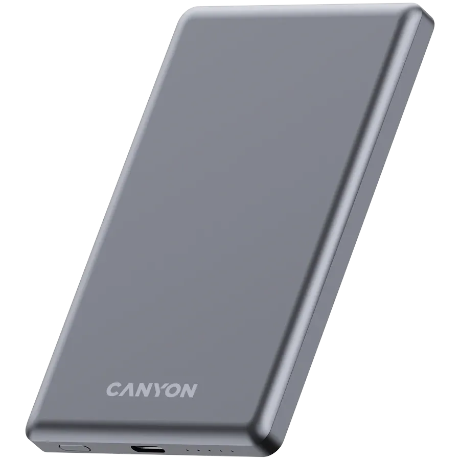 photo 2 - Портативное зарядное устройство CANYON OnPower 505, 5000 мА·ч, Тёмно-серый