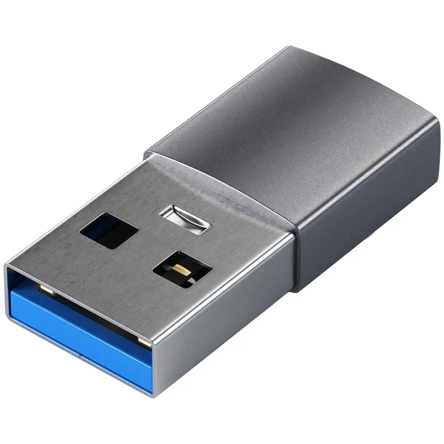photo 2 - Адаптер SATECHI USB Type-A на Type-C, Серый космос (ST-TAUCM)