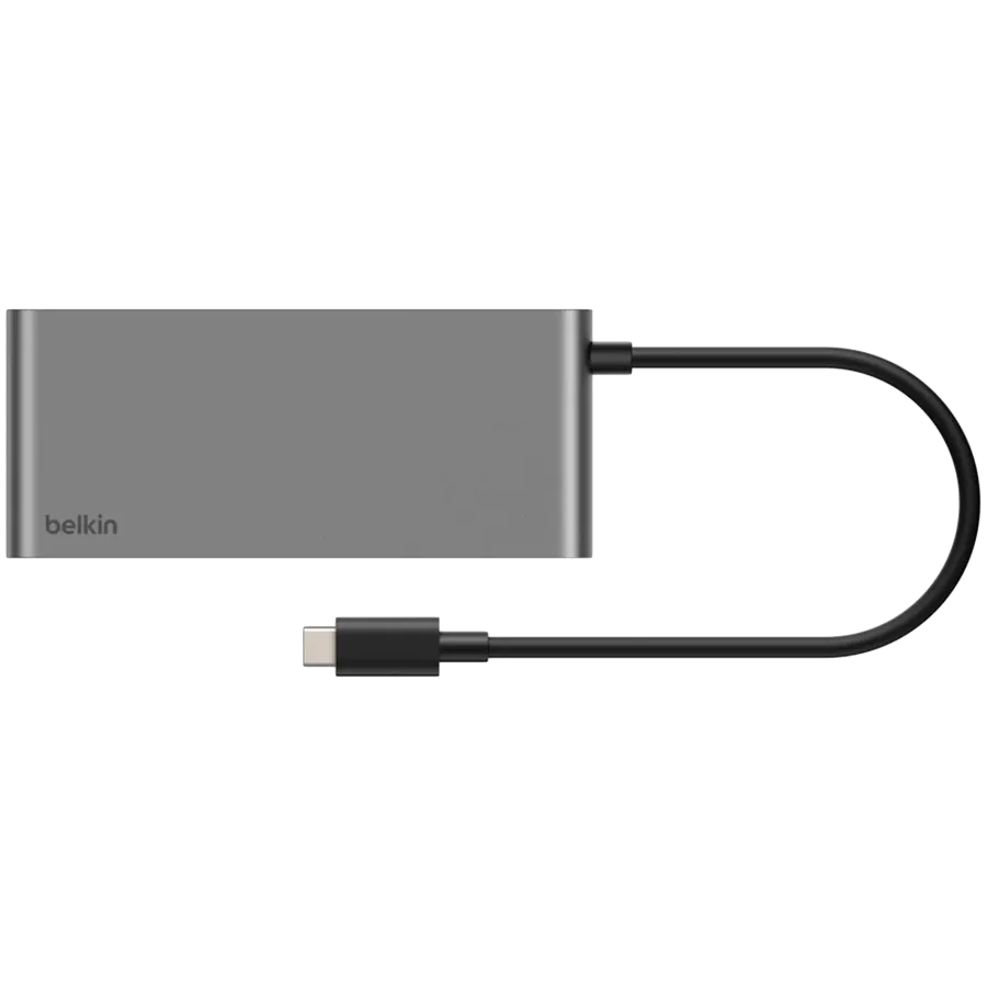 Adaptor BELKIN USB-C Hub cu 7 porturi și două porturi USB-C, Space Gray – photo 3