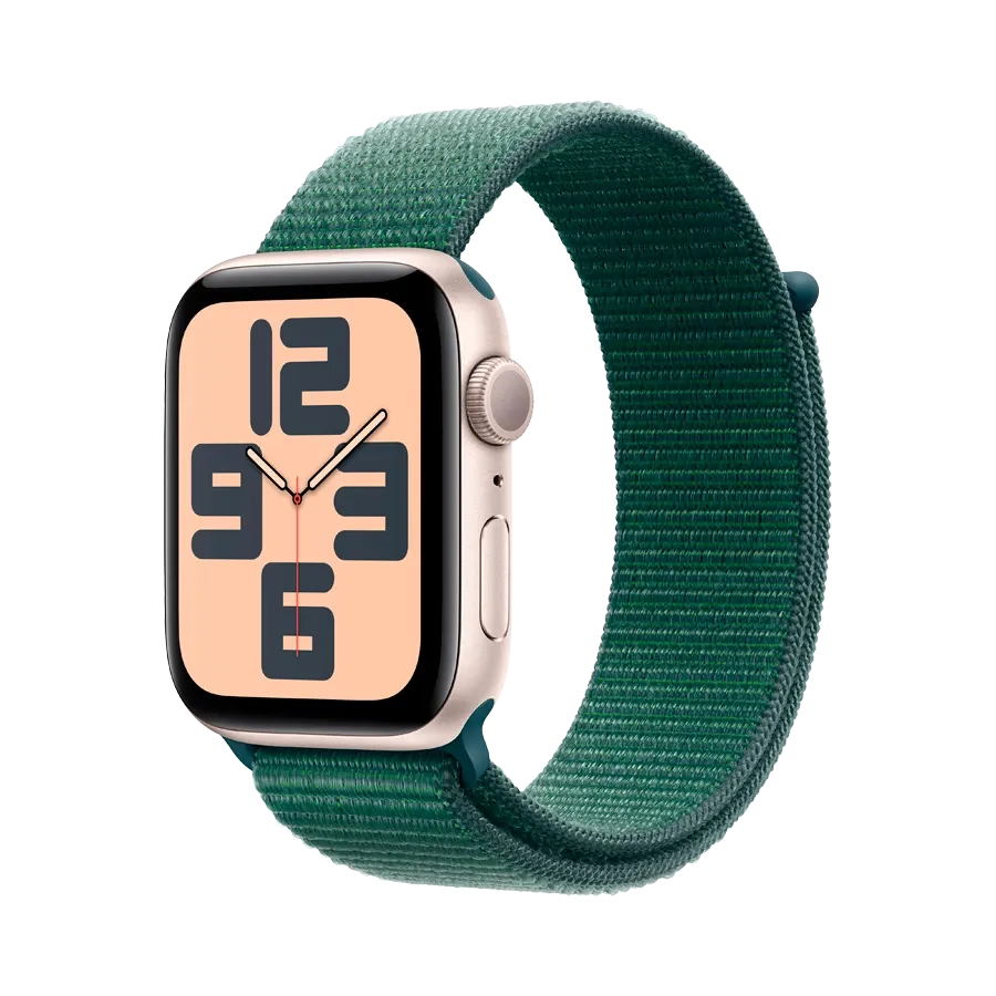 photo 1 - Apple Watch SE GPS Gen.2 + Cellular (2024) Lake Green Sport Loop, 44mm, Starlight