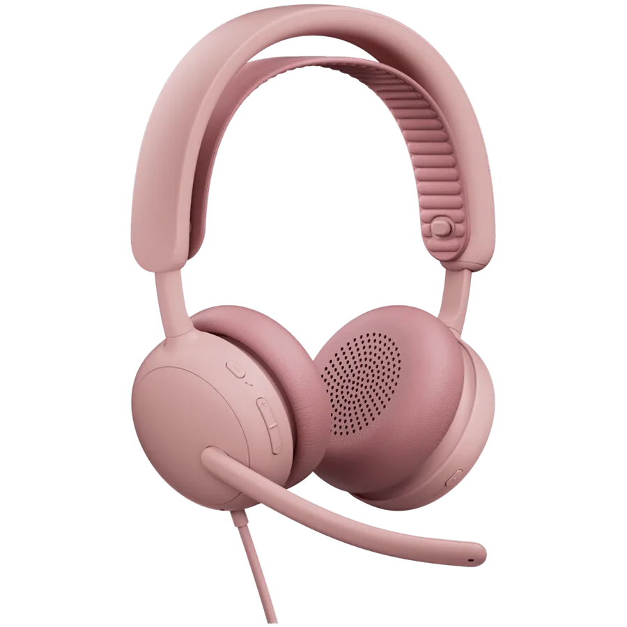 photo 2 - Навушники LOGITECH Zone Wired 2 Headset for Business - ROSE L981-001616
