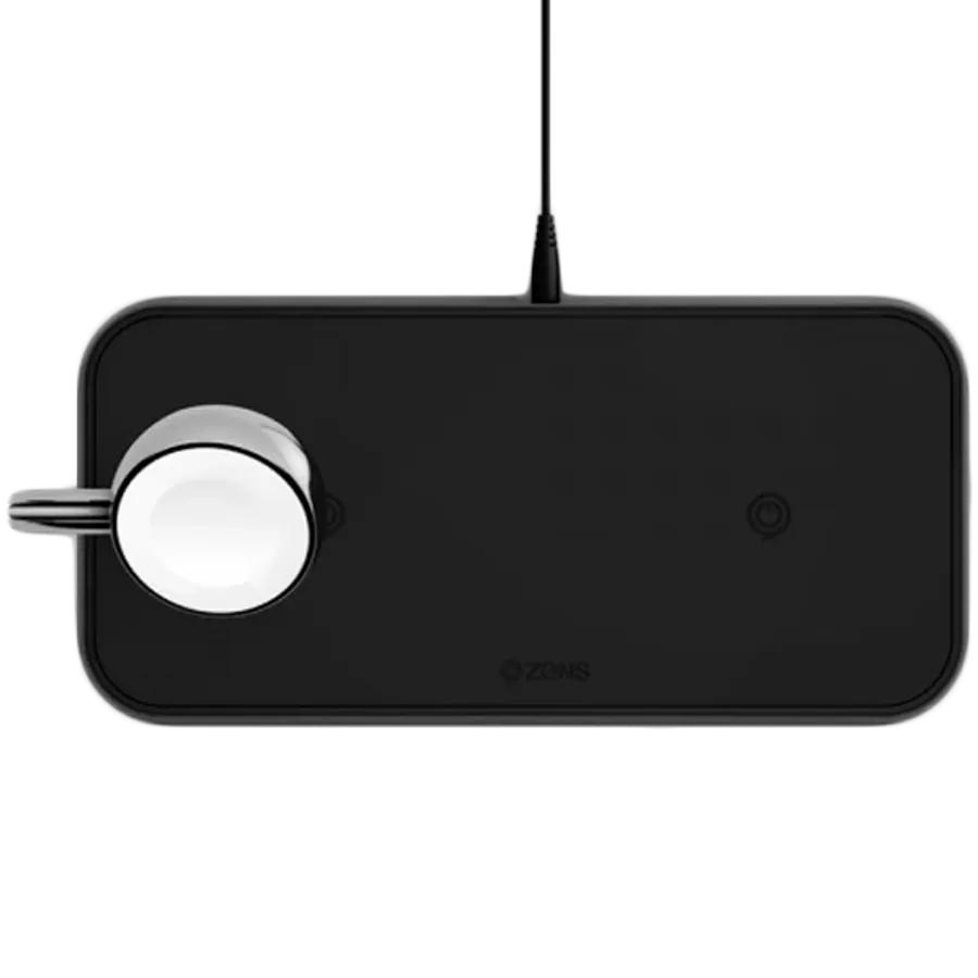 photo 1 - Док-станция ZENS Dual+Watch Aluminium Wireless Charger Black