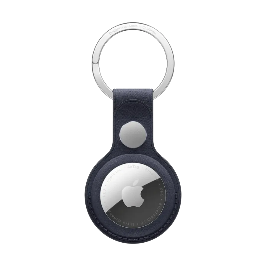 photo 1 - Apple for AirTag, NavyFineWoven Key Ring