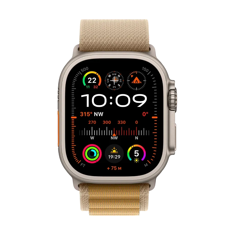 photo 2 - Apple Watch Ultra 2 2024,  Tan Alpine Loop, M, 49мм, Natural Titanium