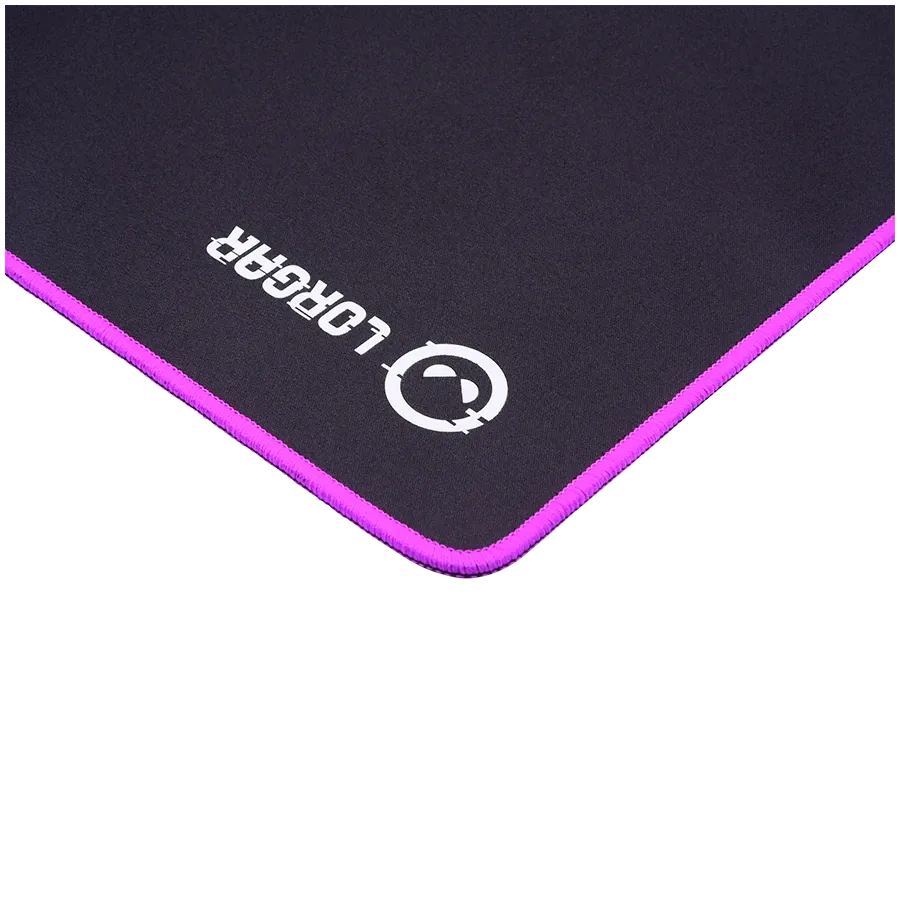 photo 6 - LORGAR Multispandex mousepad with purple rubber, Чёрный