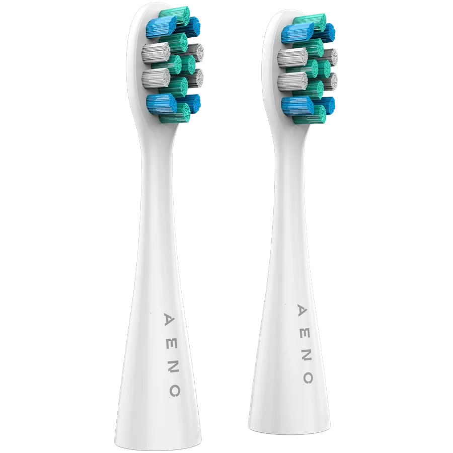 photo 1 - AENO за AENO DB7/DB8 toothbrushes, БілийЗмінні насадки для зубних щіток, щетина Dupont, 2шт в наборі