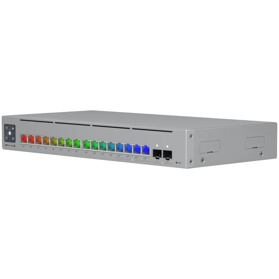 photo 2 - Switch administrabil Ubiquiti UniFi, 16 porturi, 2×SFP+, PoE++, Gray