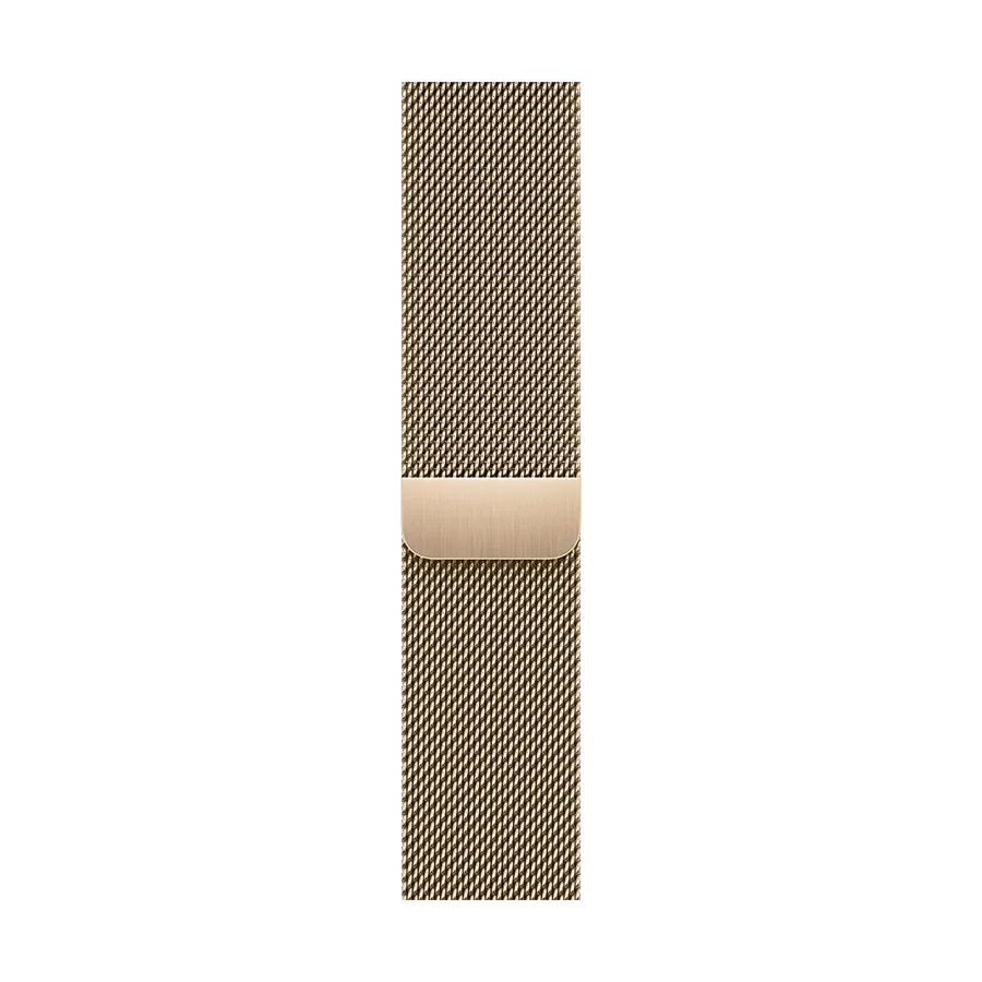 photo 1 - Apple Milanese Loop Band for Apple Watch 42/44/45/49 mm, Gold