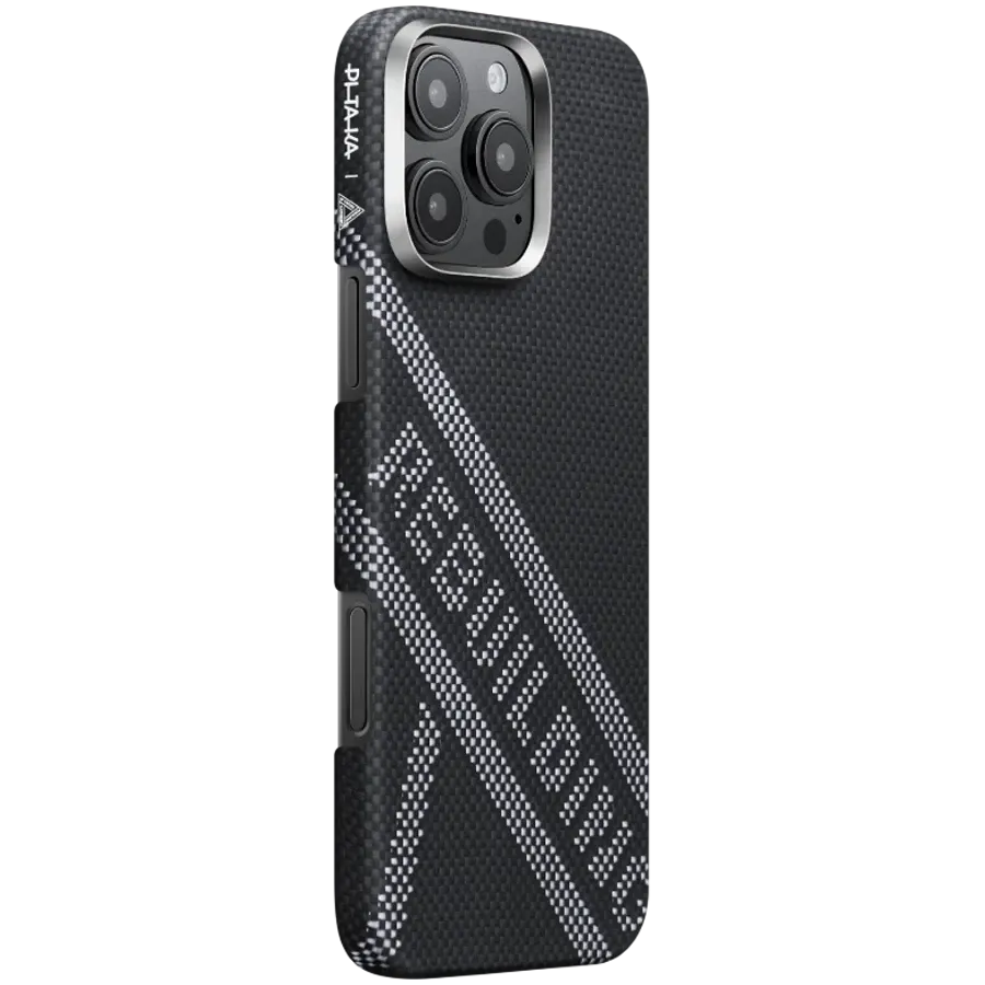 photo - Husă PITAKA Re-TROS Tactile Woven cu MagSafe pentru iPhone 16 Pro, Rebuilding