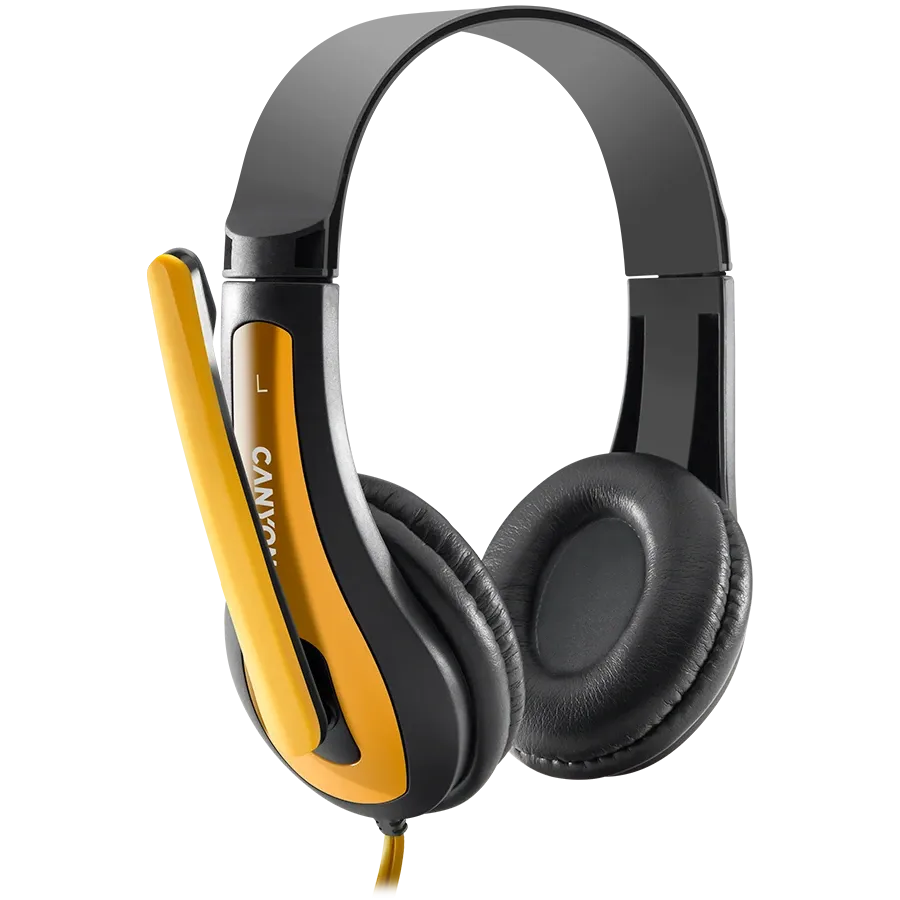 photo 3 - Гарнітура CANYON HSC-1, Black/Yellow