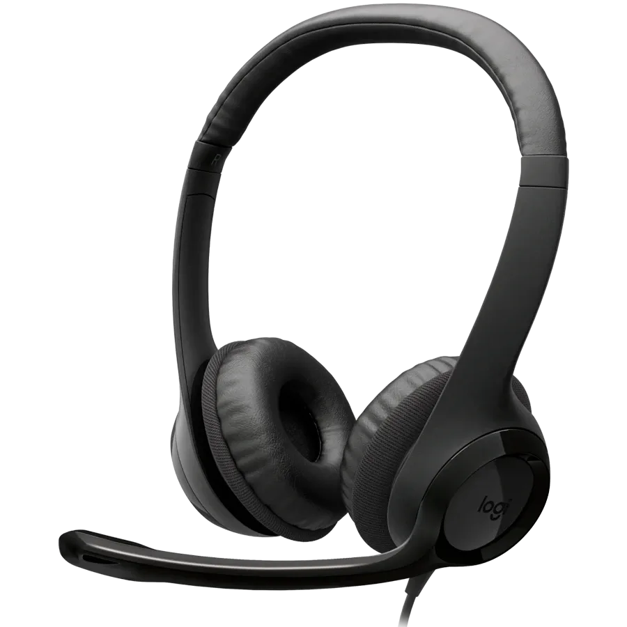 photo 1 - LOGITECH H390 Дротова гарнітура, Midnight Black