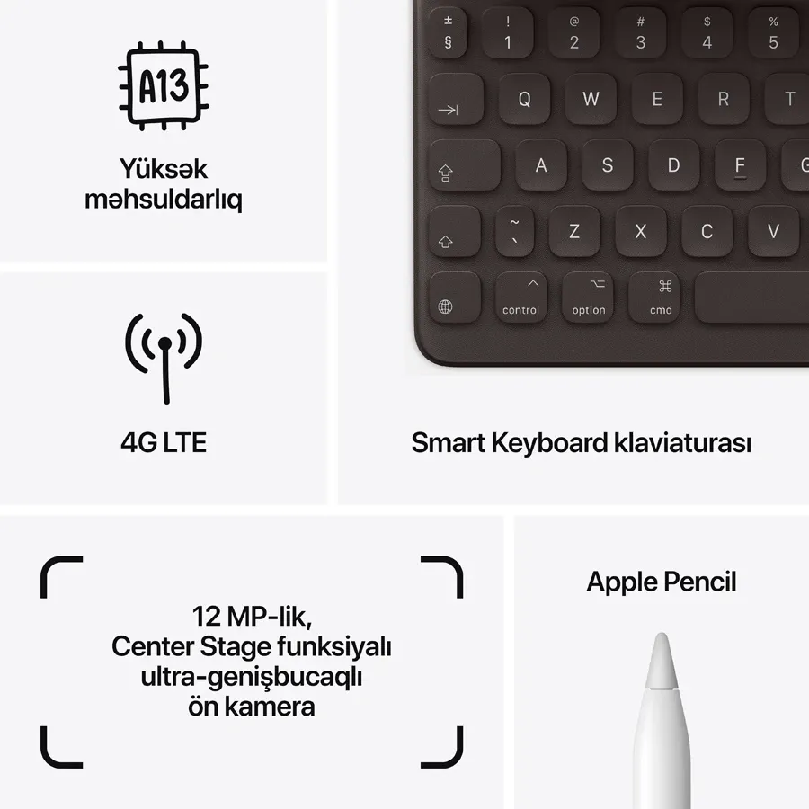 photo 5 - iPad 10.2 9 Gen, 64 GB Wi-Fi+4G 2021, Boz kosmos