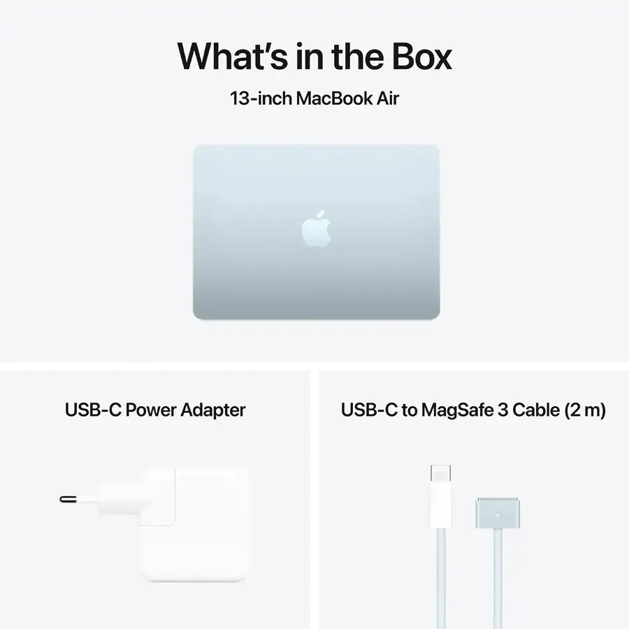 MacBook Air 13.6" M4 (10C CPU/8C GPU), 16 GB, 256 GB, Sky Blue – photo 10