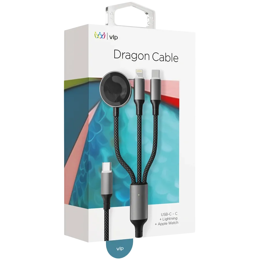 photo 2 - VLP USB-C to Lightning/USB-С/MagSafe , Սև, 1.2մ