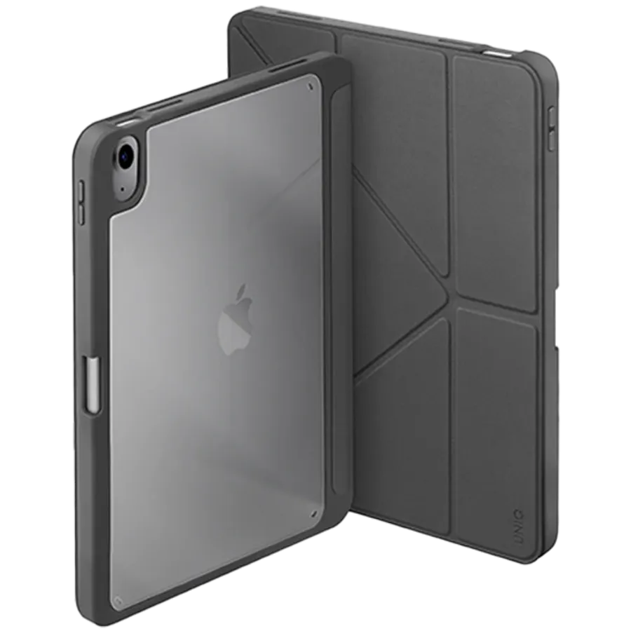 photo - Case UNIQ Smart Folio Moven for iPad (Gen.7/8/9), Charcoal Gray