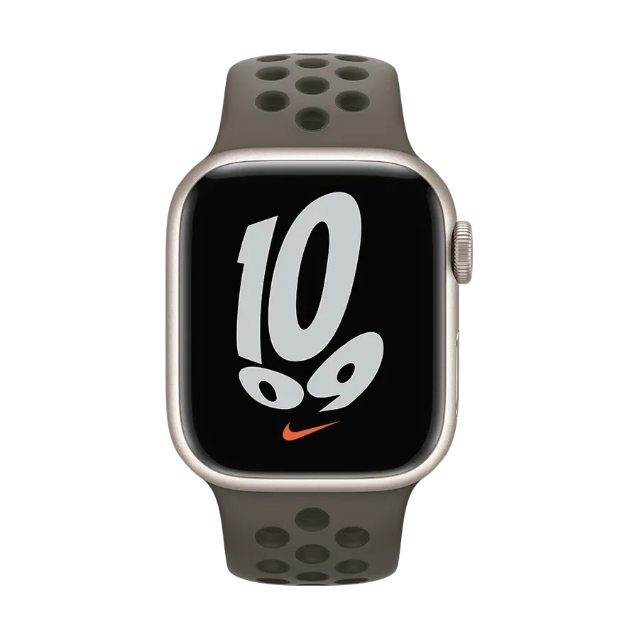 photo 3 - Kəmər Apple Nike Sport Band, Apple Watch üçün, 38/40/41 mm, Olive Gray/Cargo Khaki